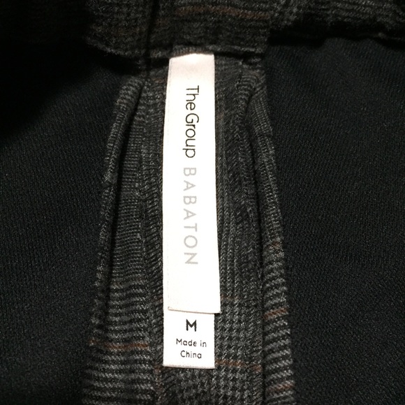 The Group Babaton Plaid Drawstring Pants Women’s M Gray (Inseam 26) - Picture 7 of 11